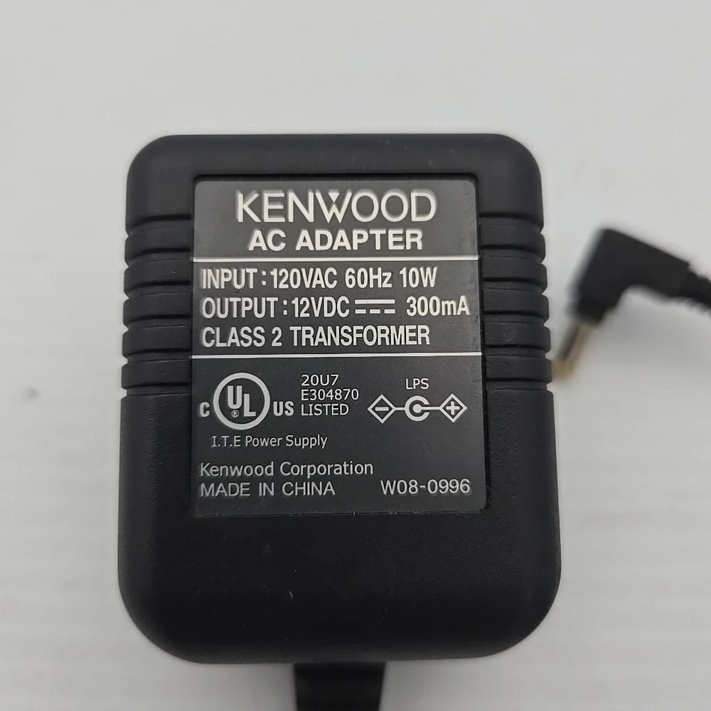 Original KENWOOD W08-0996 Power Adapter,‎ 12VDC Output